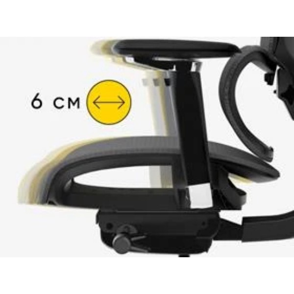 Фото - Крісло офісне Mealux S8 Air Black (HF-S8P M/B)